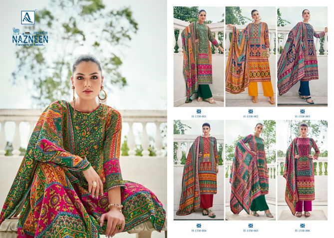 Nazneen By Alok Suit Printed Pashmina Dress Material